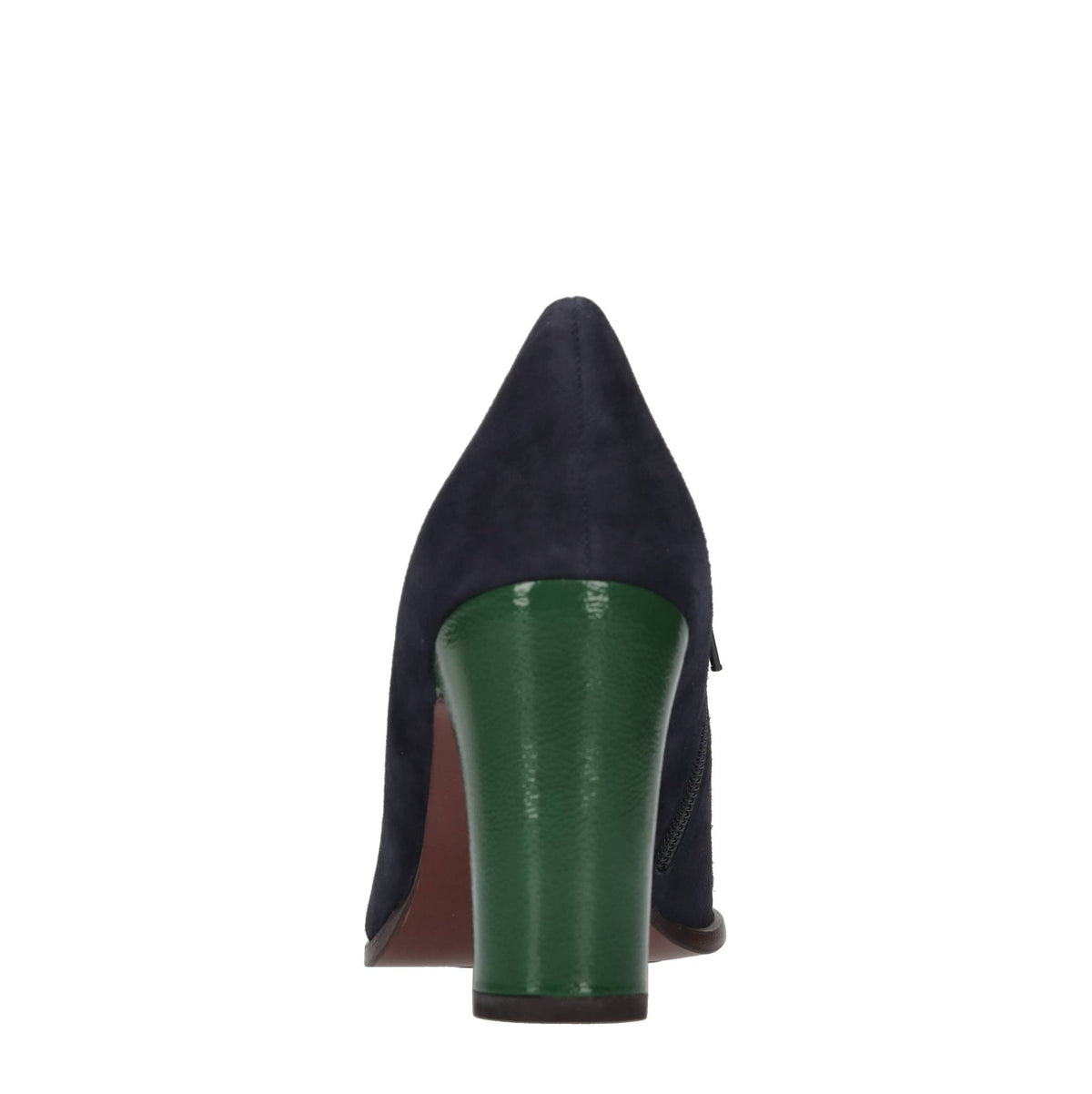Décolleté in pelle e camoscio 