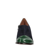Décolleté in pelle e camoscio 