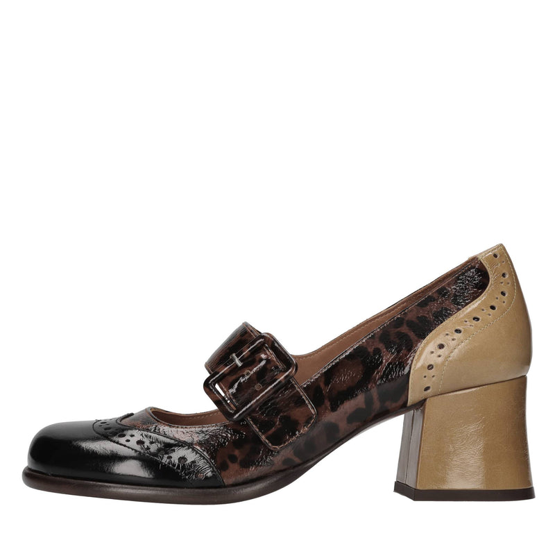 Décolleté modello MEYKO in pelle<BR/> 