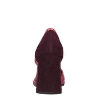 Décolleté in pelle e camoscio 
