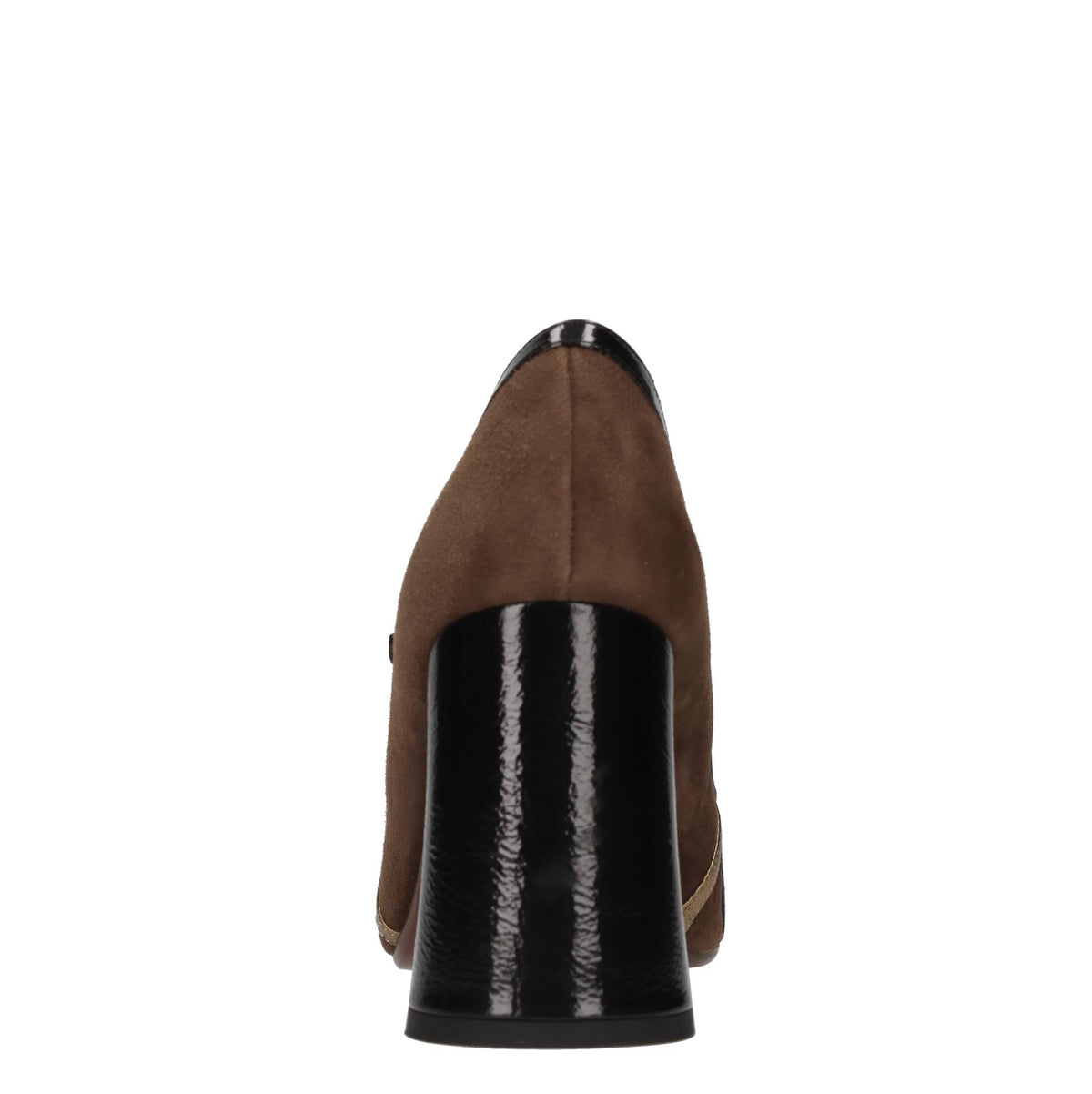 Décolleté in camoscio e pelle 
