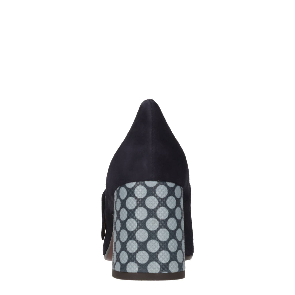 Décolleté in camoscio e pelle 