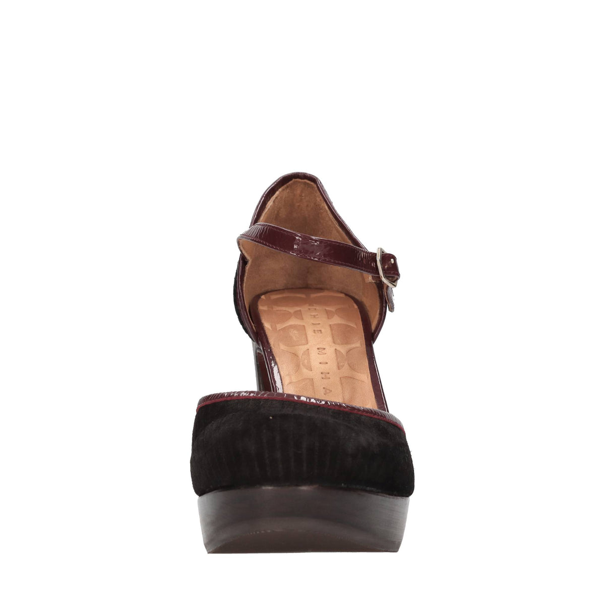 Décolleté in pelle e camoscio 