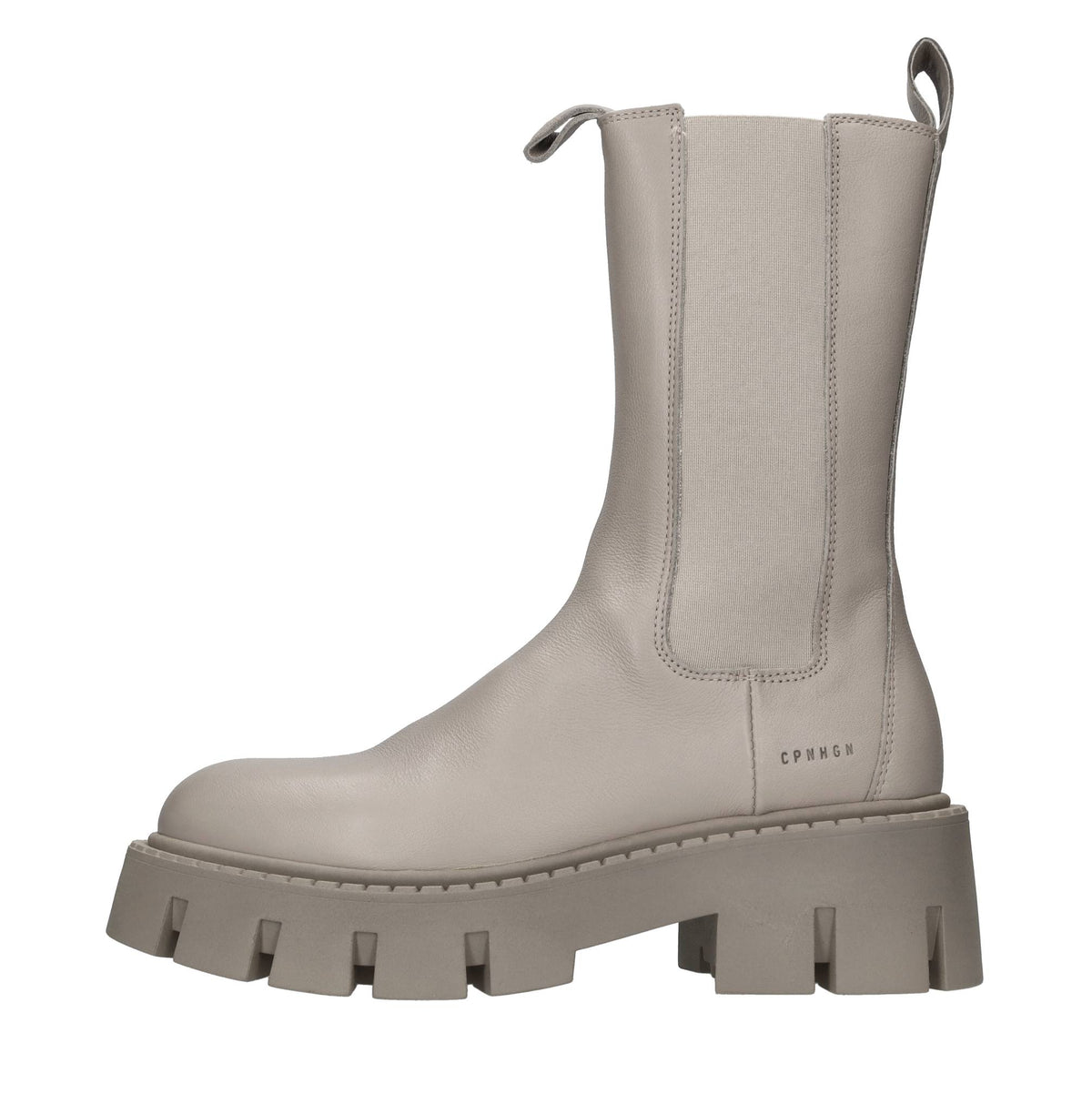 Stivaletti beatles in pelle e tessuto elasticizzato 
