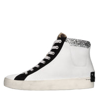 Sneakers in pelle, cavallino e glitter 