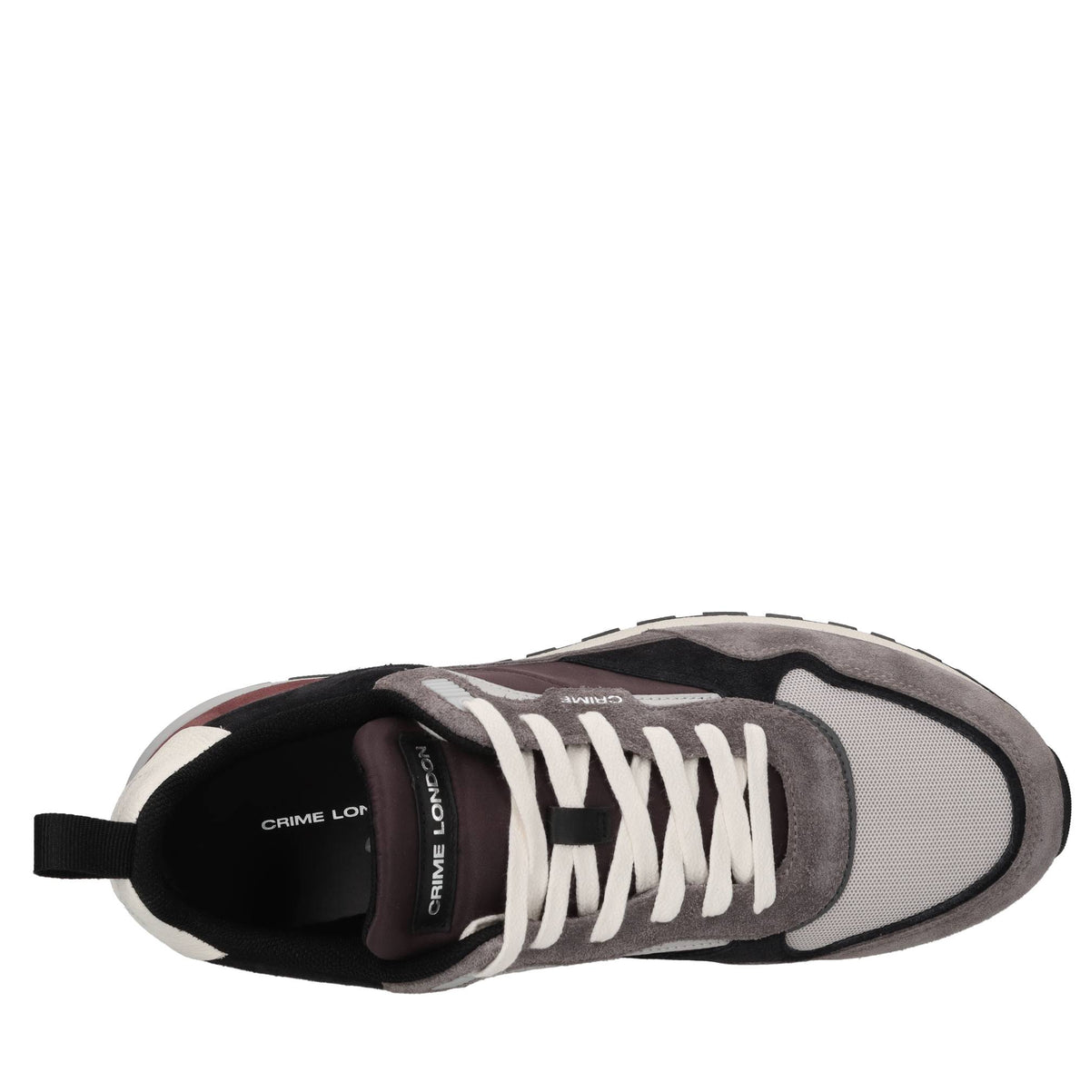 Sneakers in camoscio e tessuto 