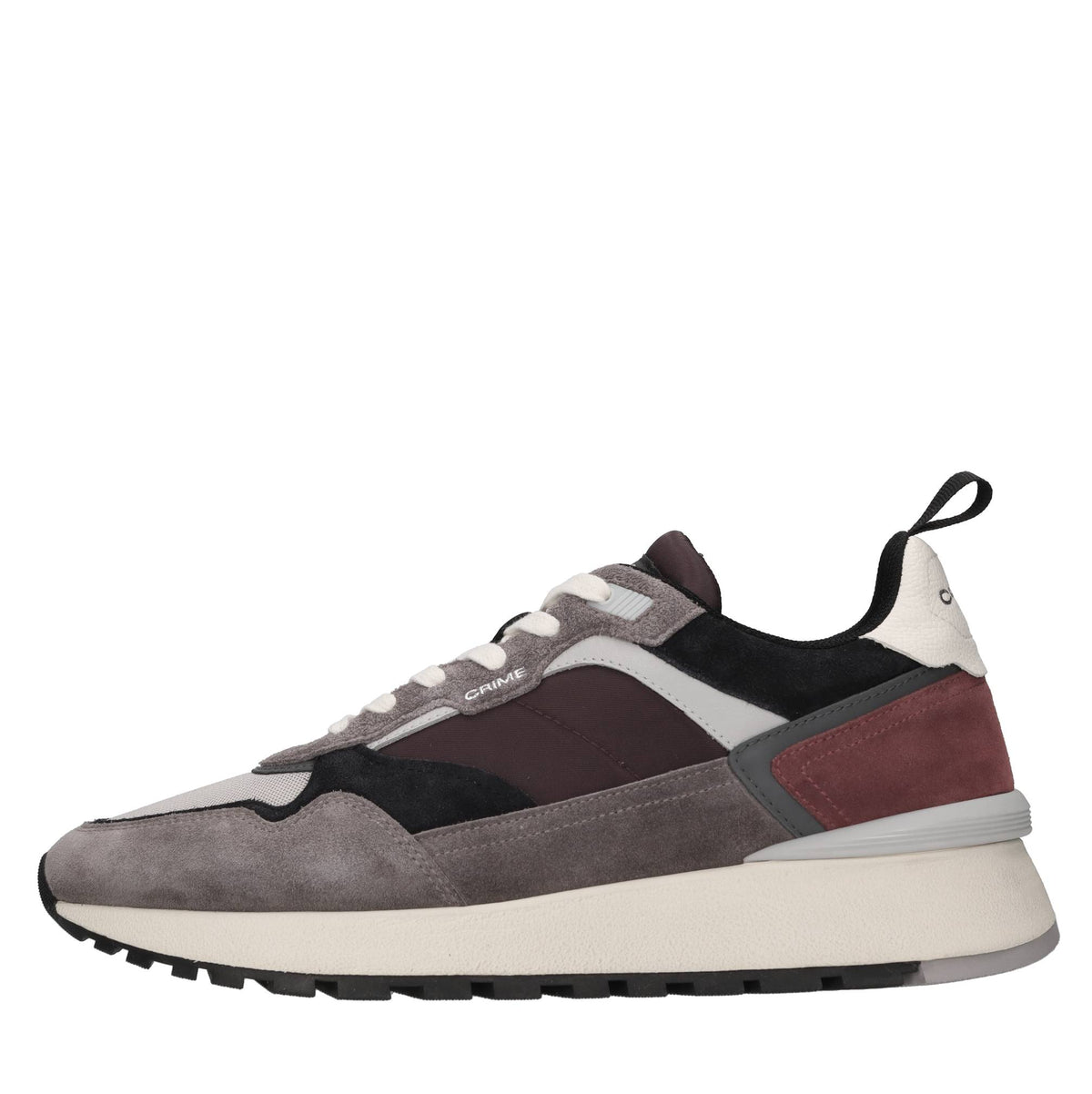 Sneakers in camoscio e tessuto 