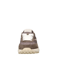 Sneakers in camoscio e tessuto tecnico 