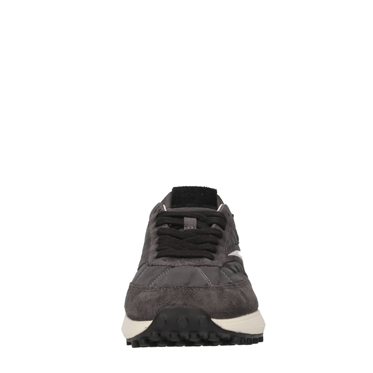 Sneakers in camoscio e tessuto 