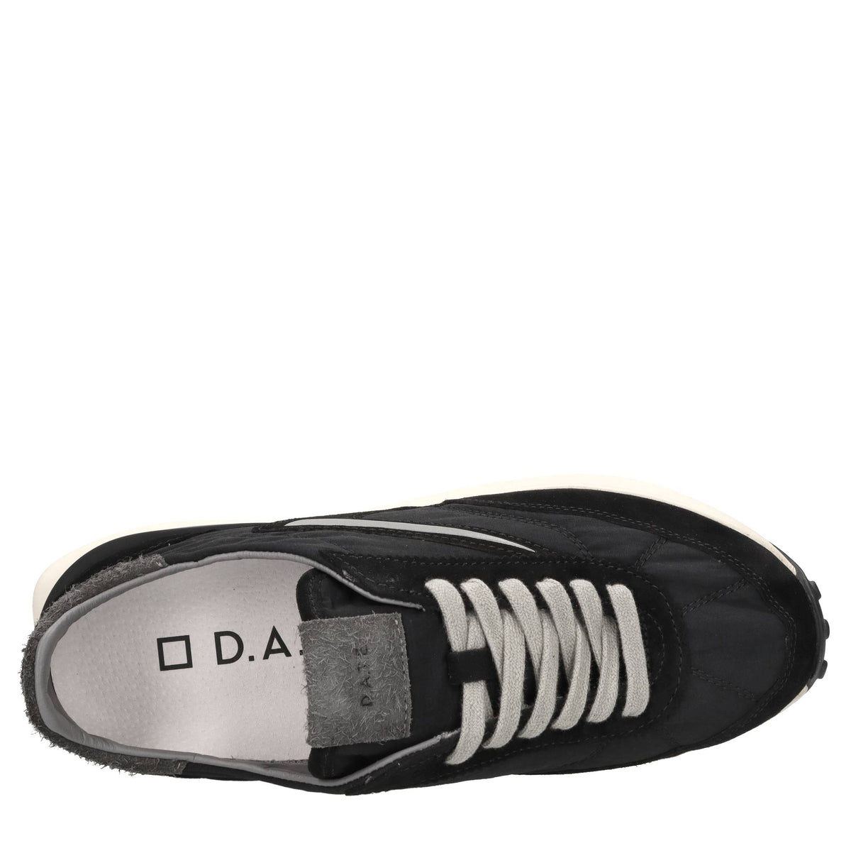 Sneakers in camoscio e tessuto 
