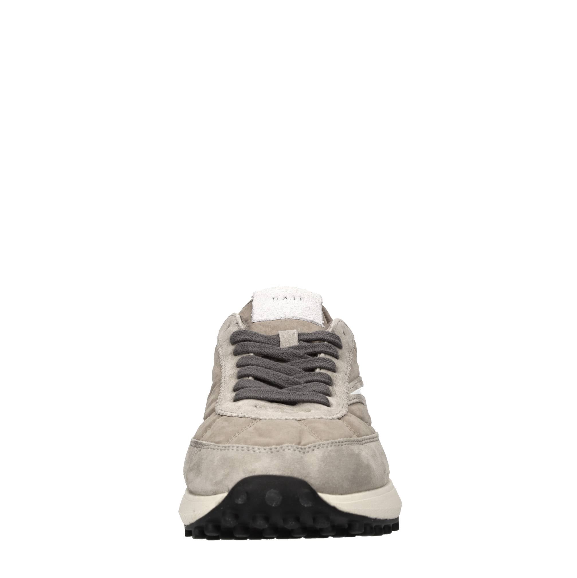 Sneakers in camoscio e tessuto 
