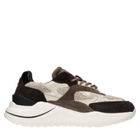 Sneakers in camoscio,pelle ed ecopelliccia 
