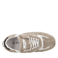 Sneakers in pelle ed ecopelliccia 