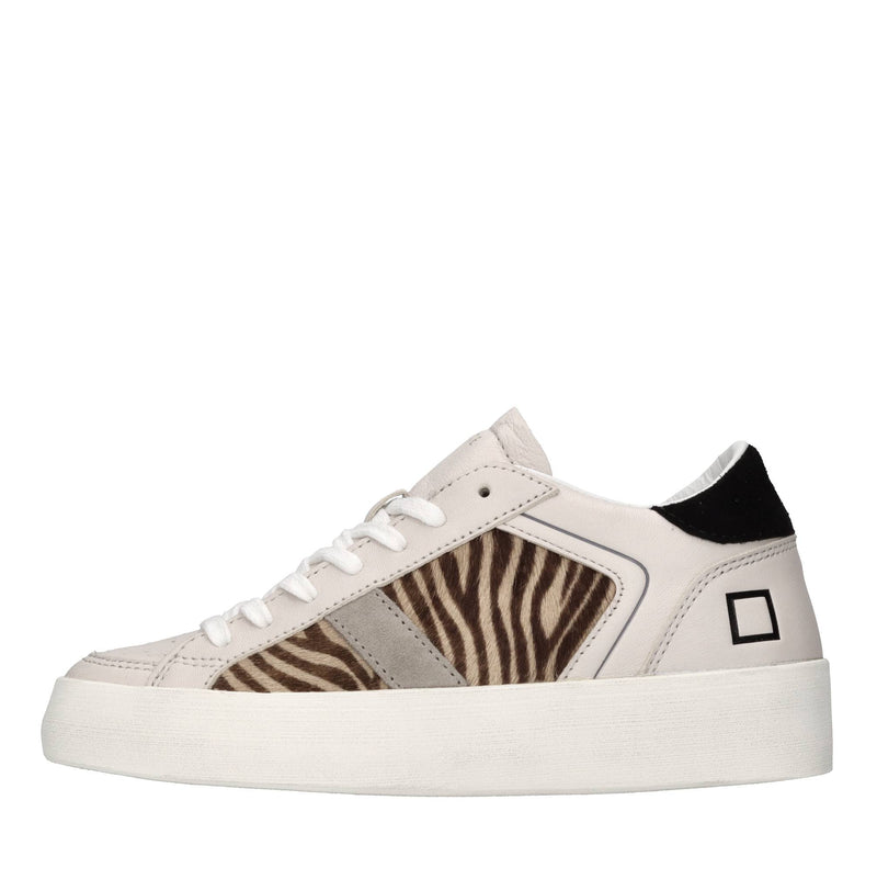 Sneakers in pelle, camoscio e cavallino 