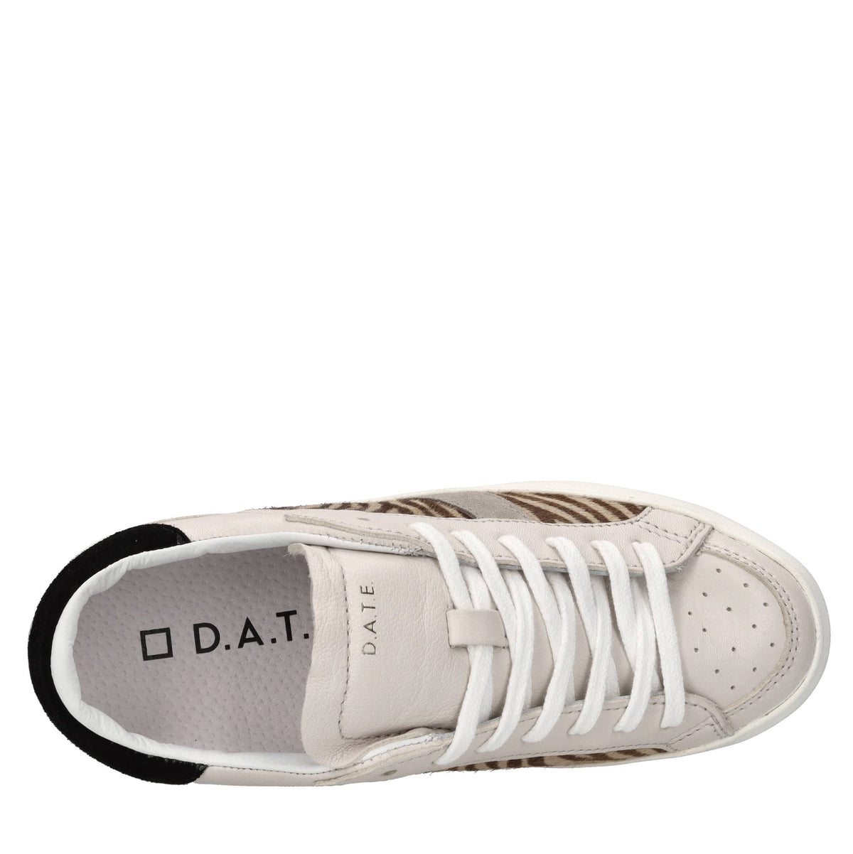 Sneakers in pelle, camoscio e cavallino 