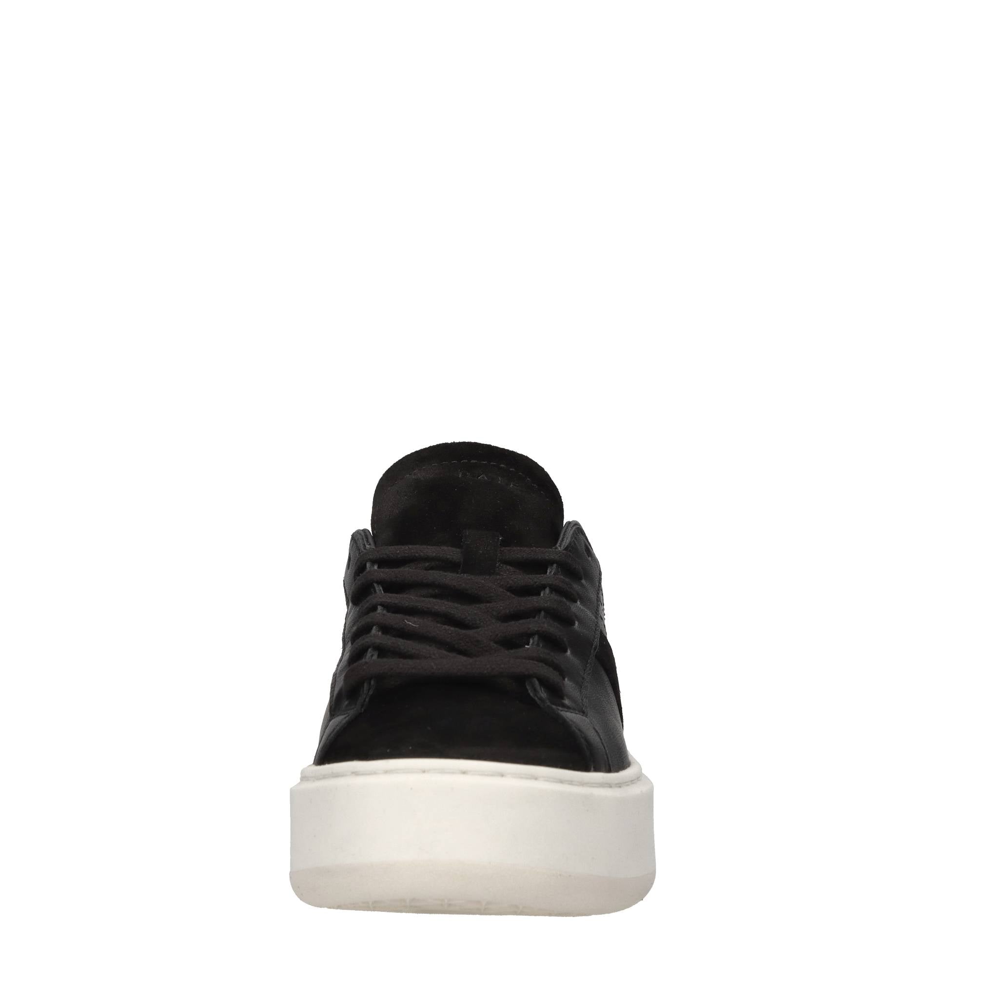 Sneakers in pelle, camoscio e tessuto con glitter 