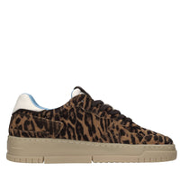 Sneakers in camoscio e pelle 