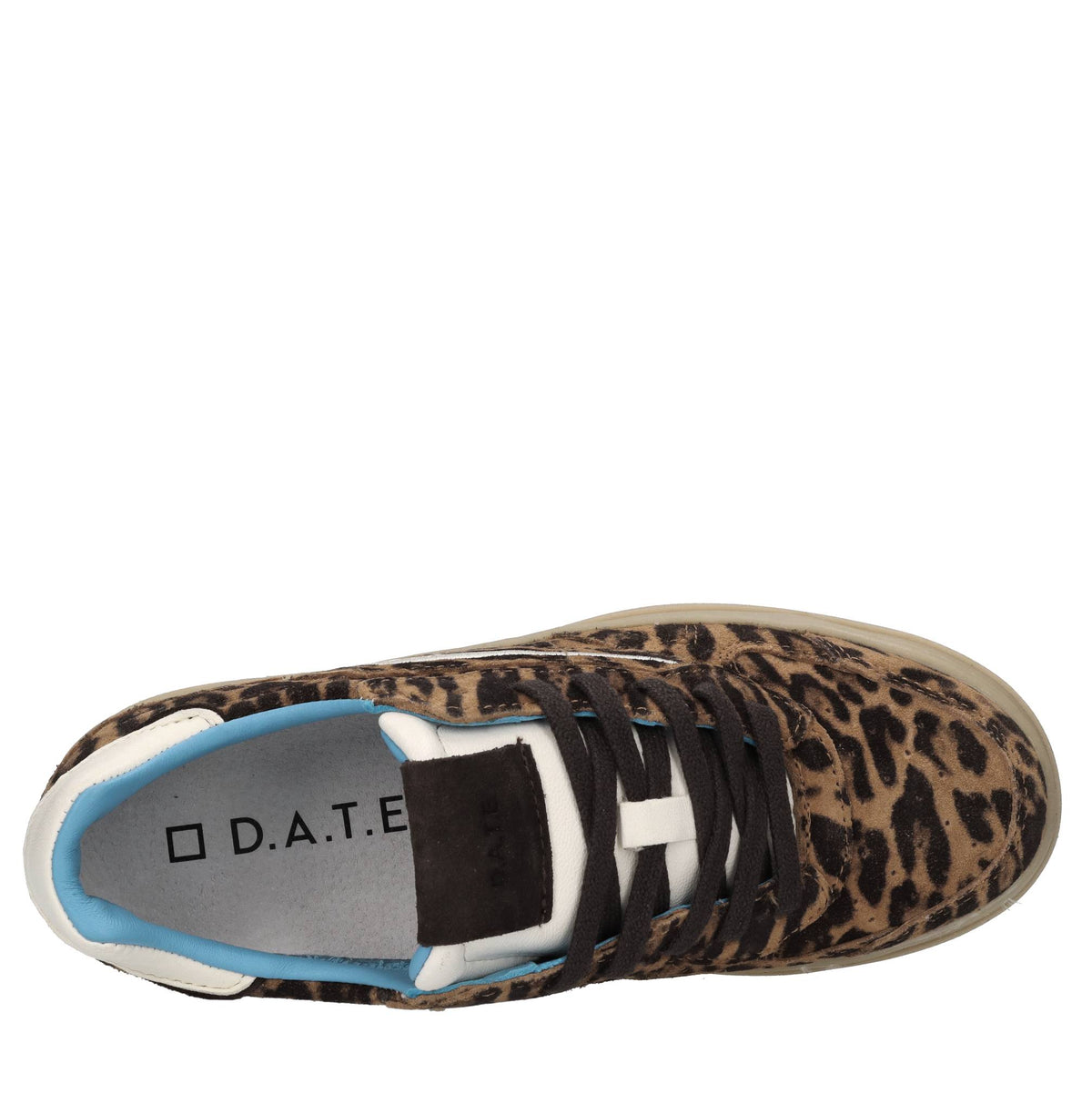 Sneakers in camoscio e pelle 