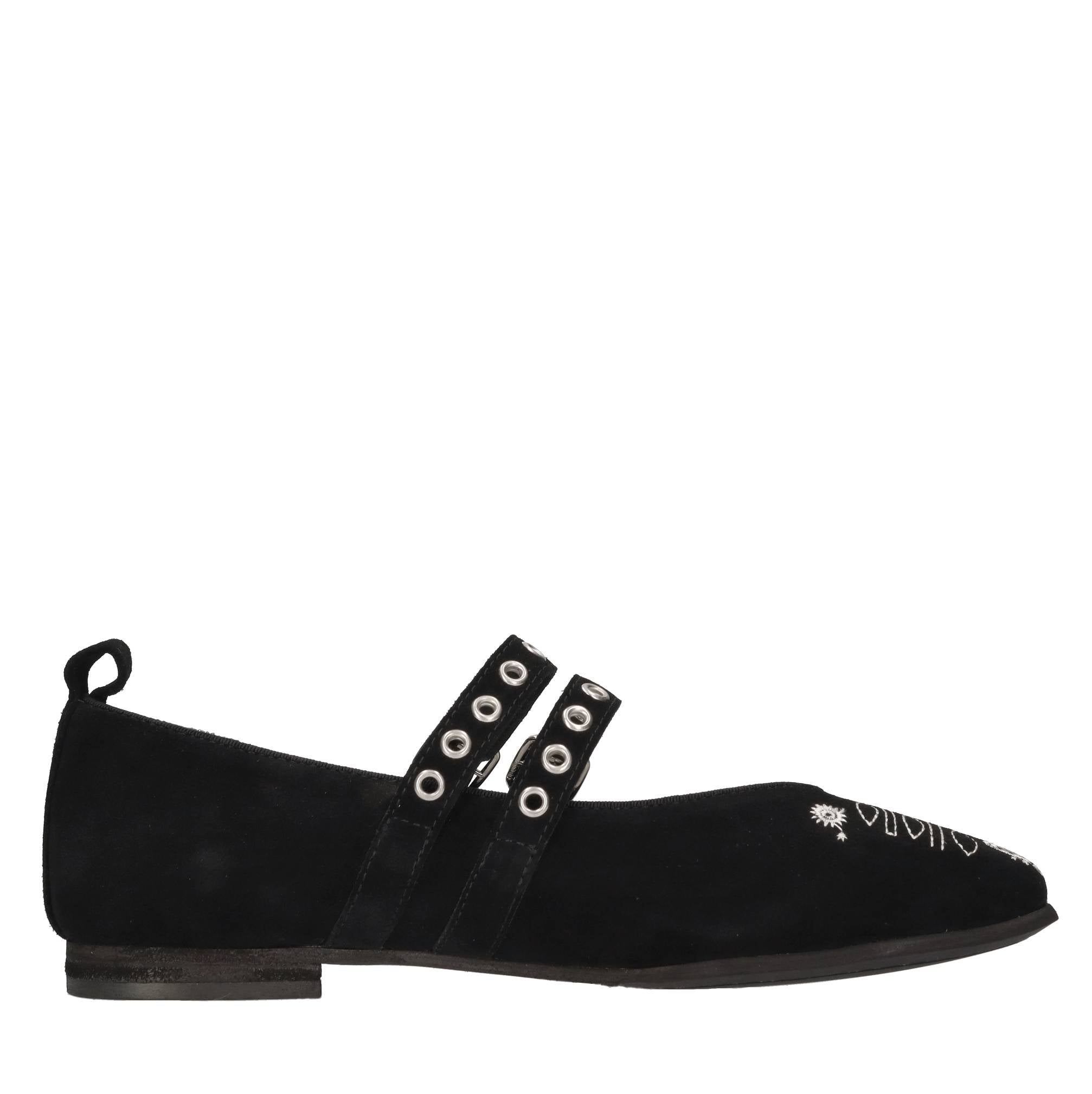 Ballerine in camoscio 