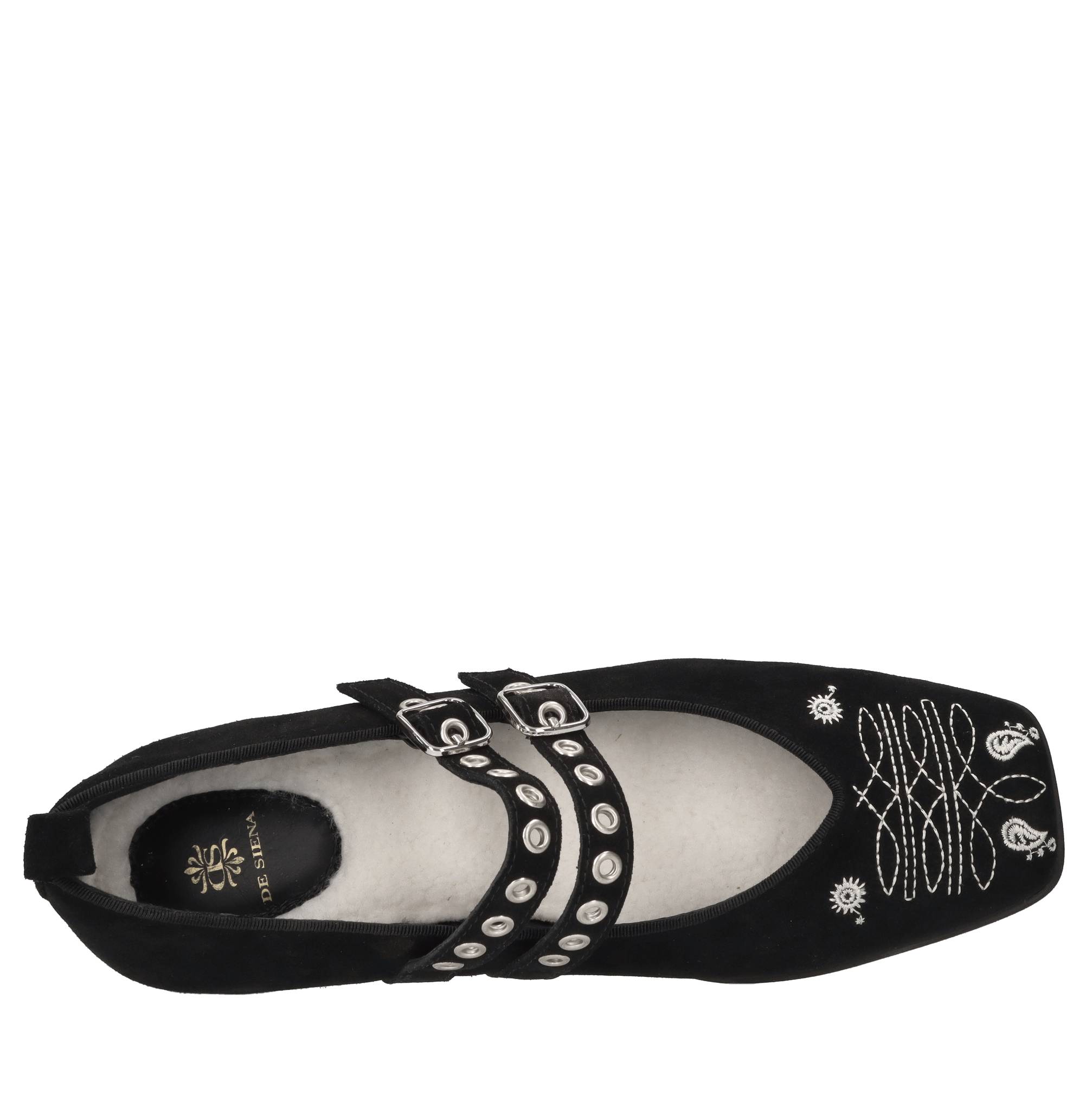 Ballerine in camoscio 