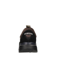 Sneakers slip-on in camoscio e tessuto 