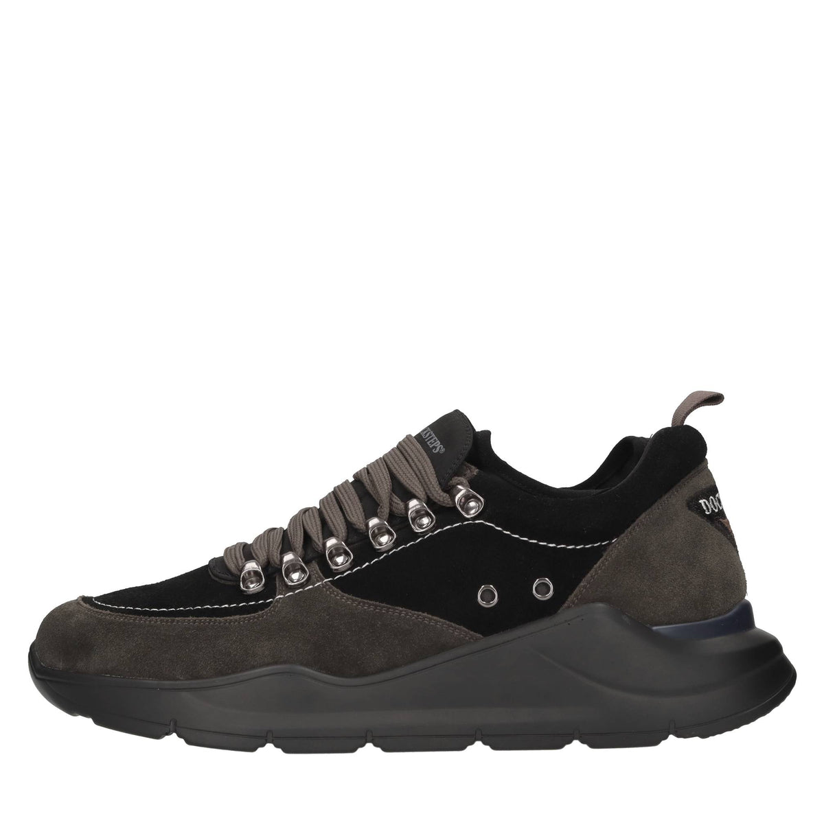 Sneakers slip-on in camoscio e tessuto 