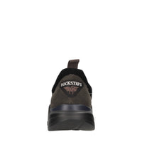 Sneakers slip-on in camoscio e tessuto 