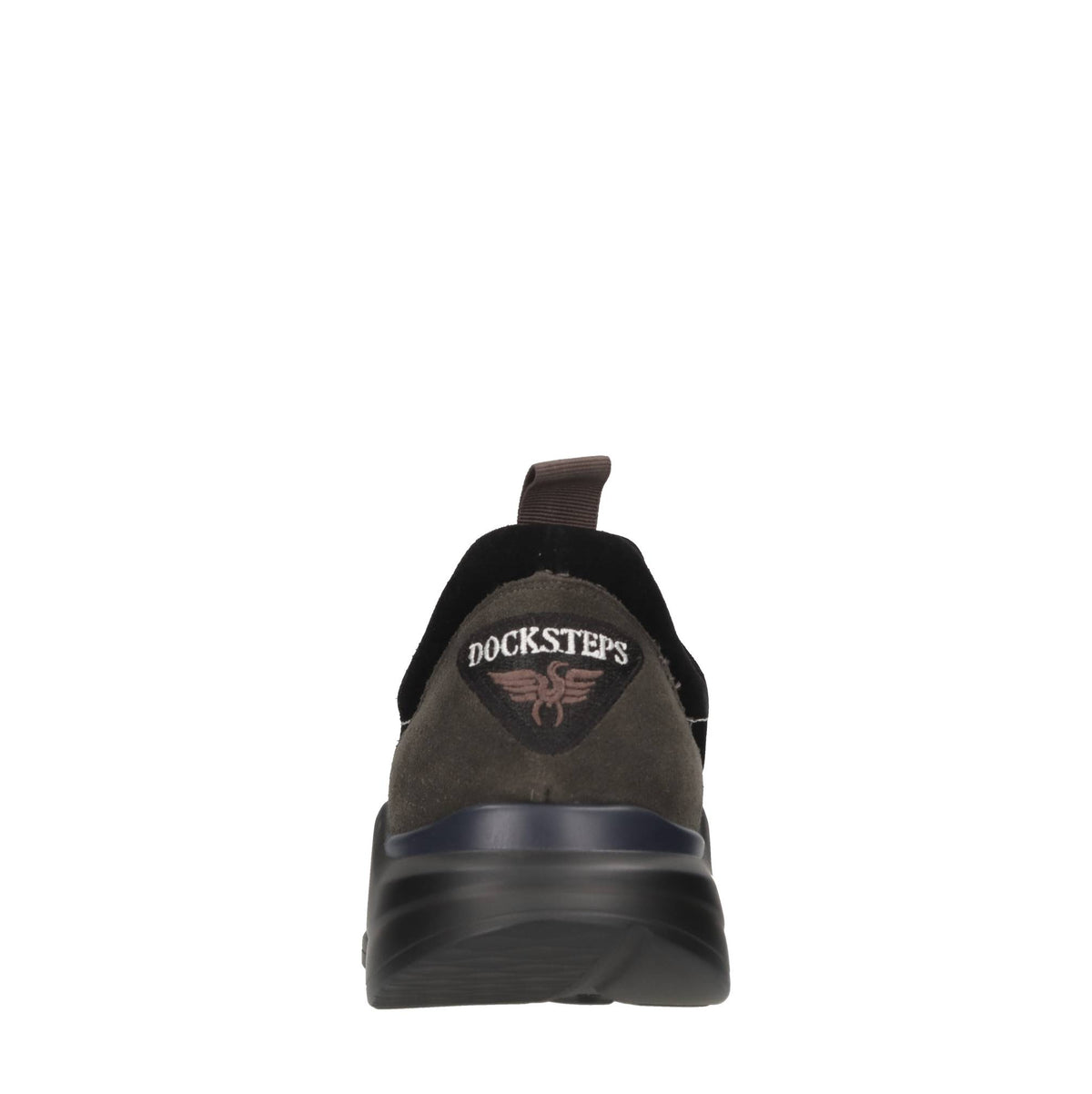 Sneakers slip-on in camoscio e tessuto 