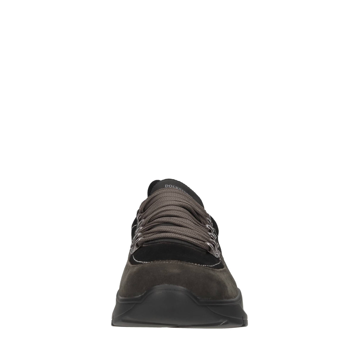 Sneakers slip-on in camoscio e tessuto 