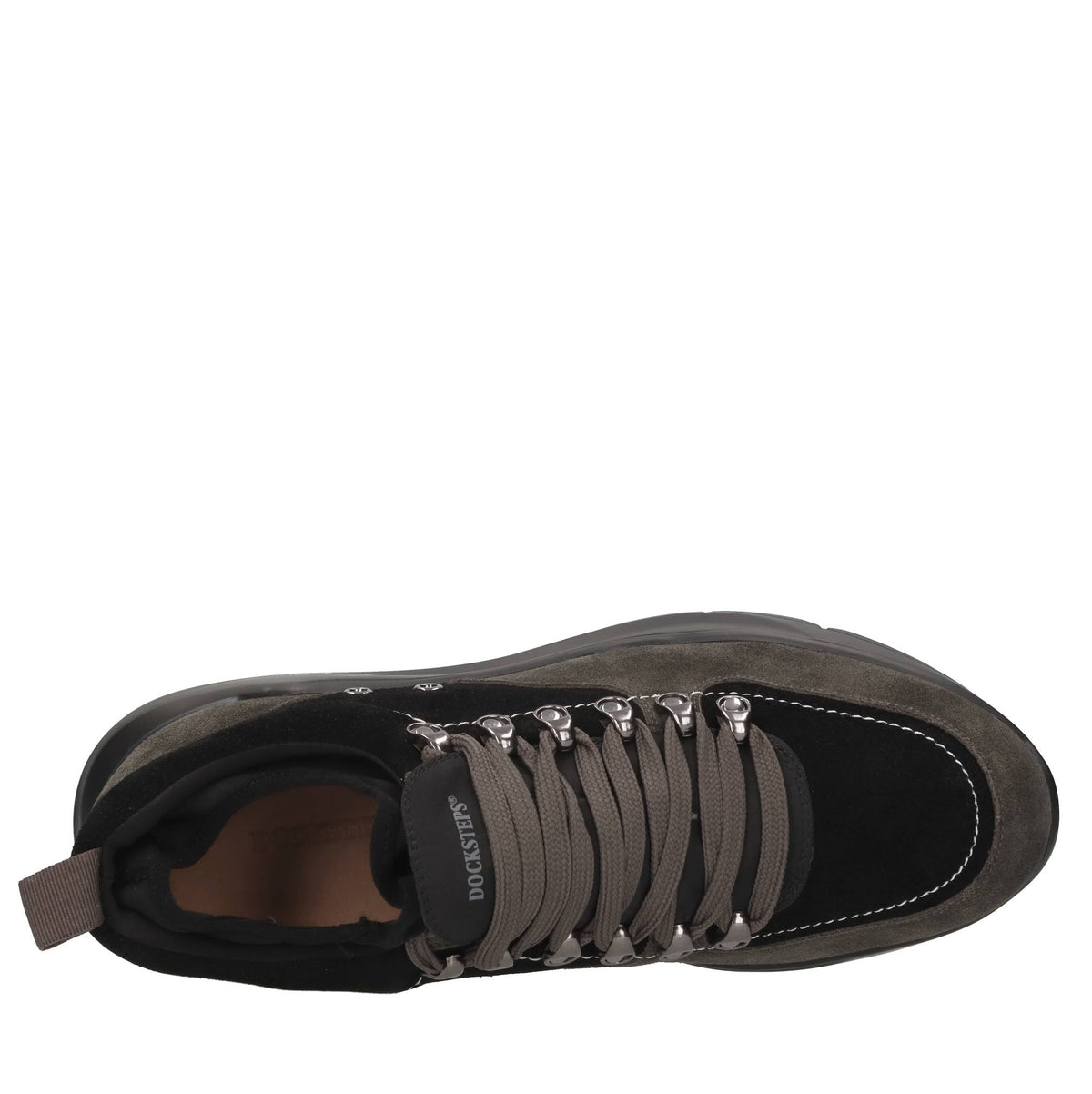 Sneakers slip-on in camoscio e tessuto 