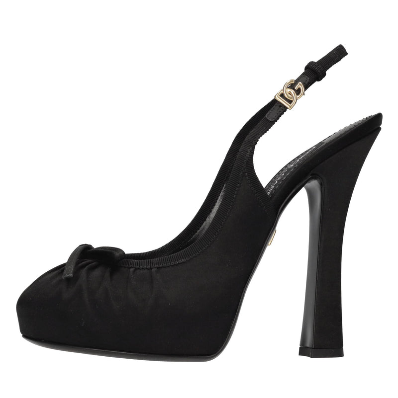 Décolleté slingback Vally in raso 