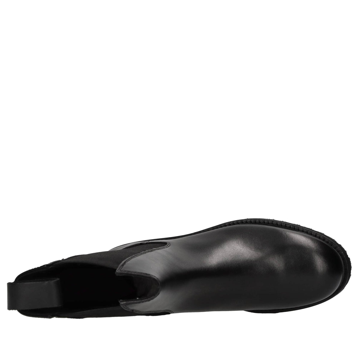Stivaletti Beatles in pelle e tessuto elasticizzato 