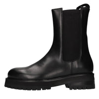 Stivaletti Beatles in pelle e tessuto elasticizzato 