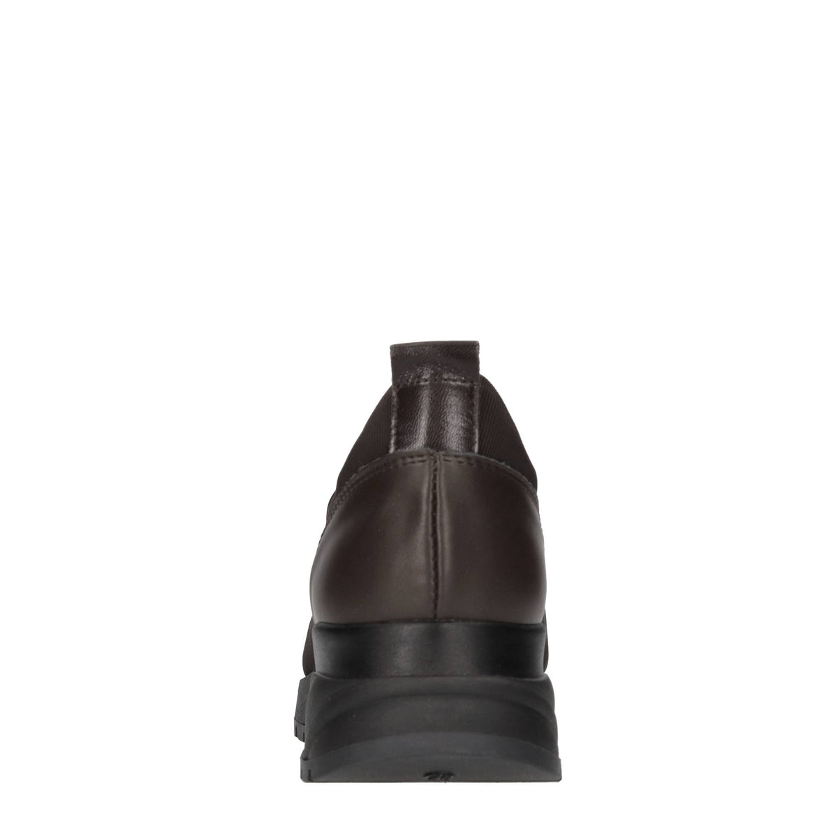 Slip-on in pelle e tessuto tecnico 