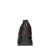 Slip-on in pelle e tessuto tecnico 