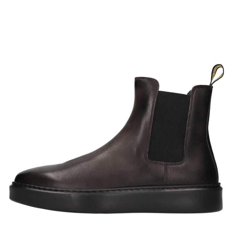 Stivaletti Beatles in pelle e tessuto elasticizzato 