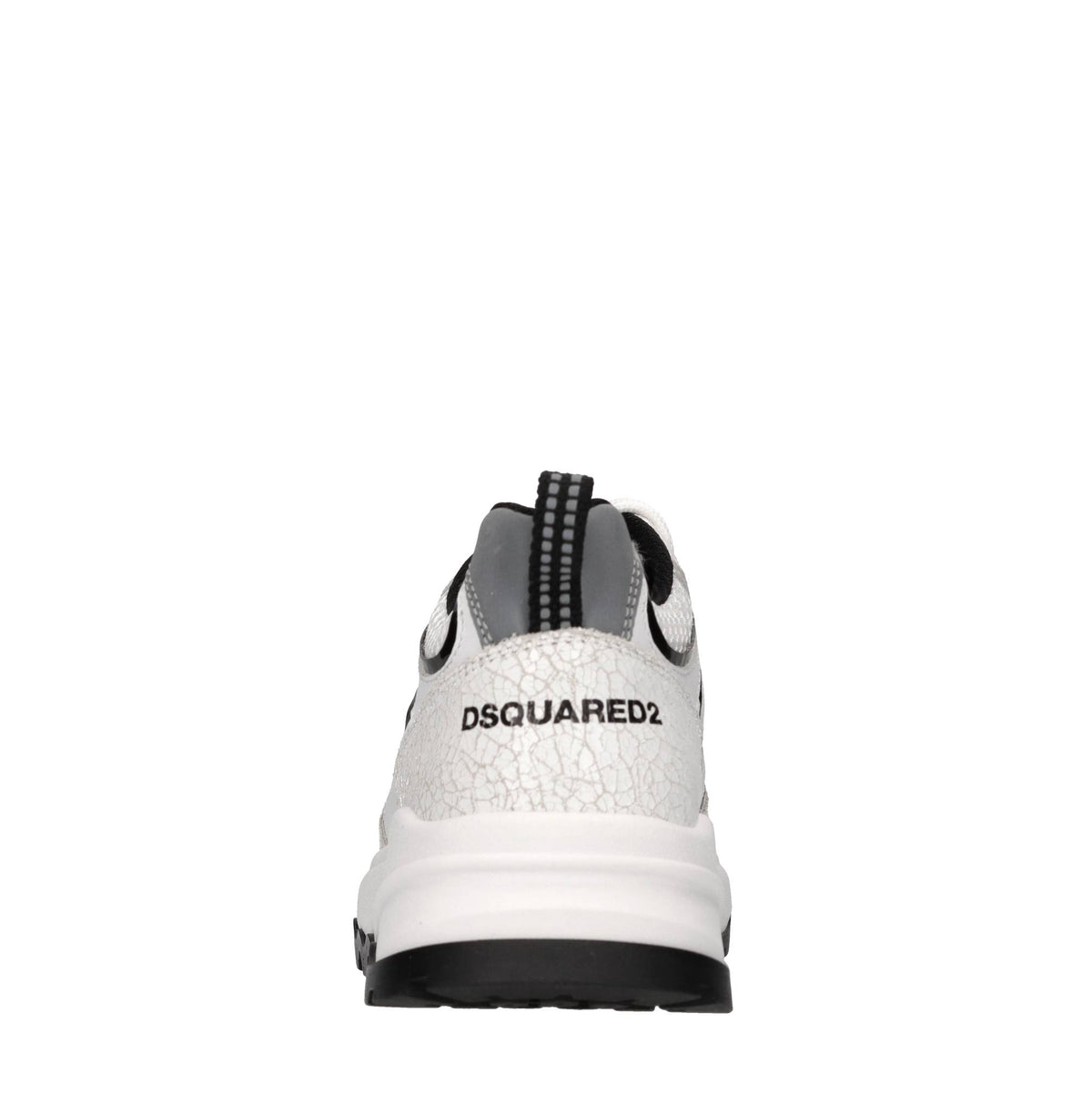 Sneakers in pelle e tessuto 