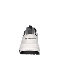 Sneakers in pelle e tessuto 