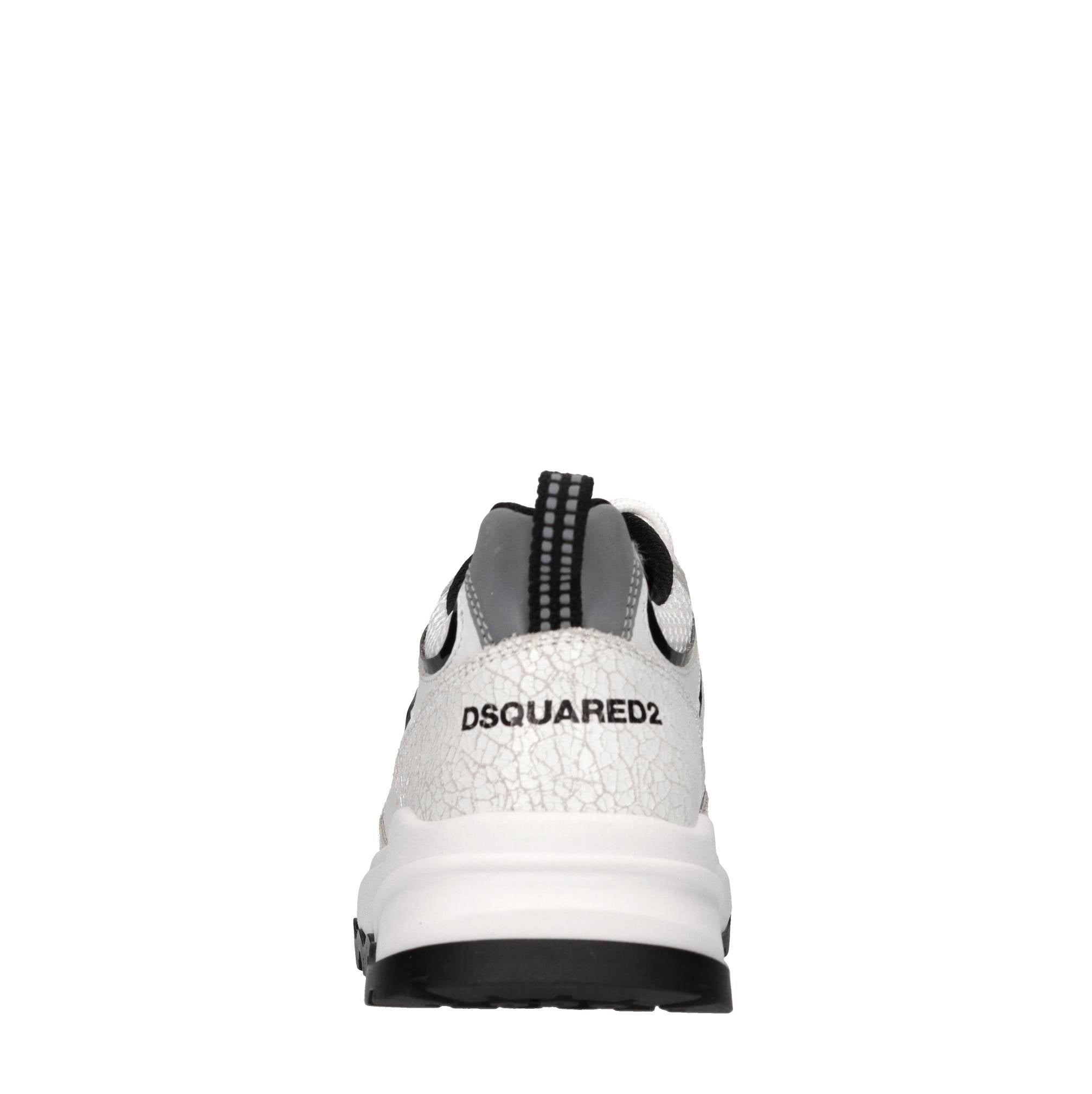 Sneakers in pelle e tessuto 