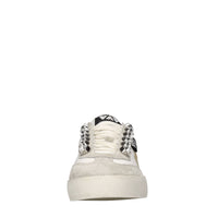 Sneakers in pelle, camoscio e glitter 