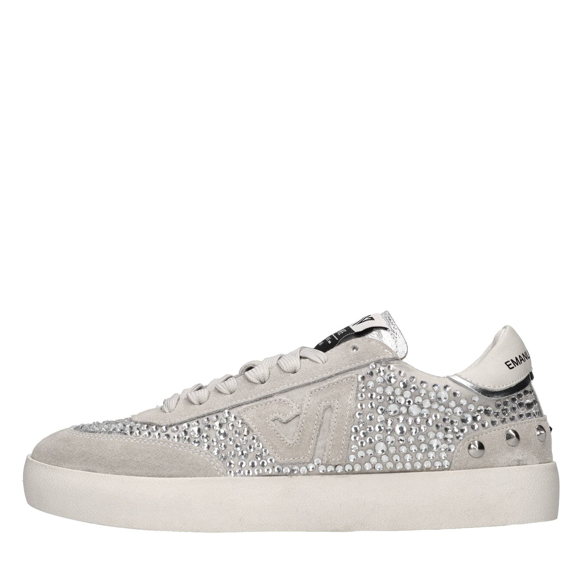 Sneakers in pelle, camoscio e tessuto 