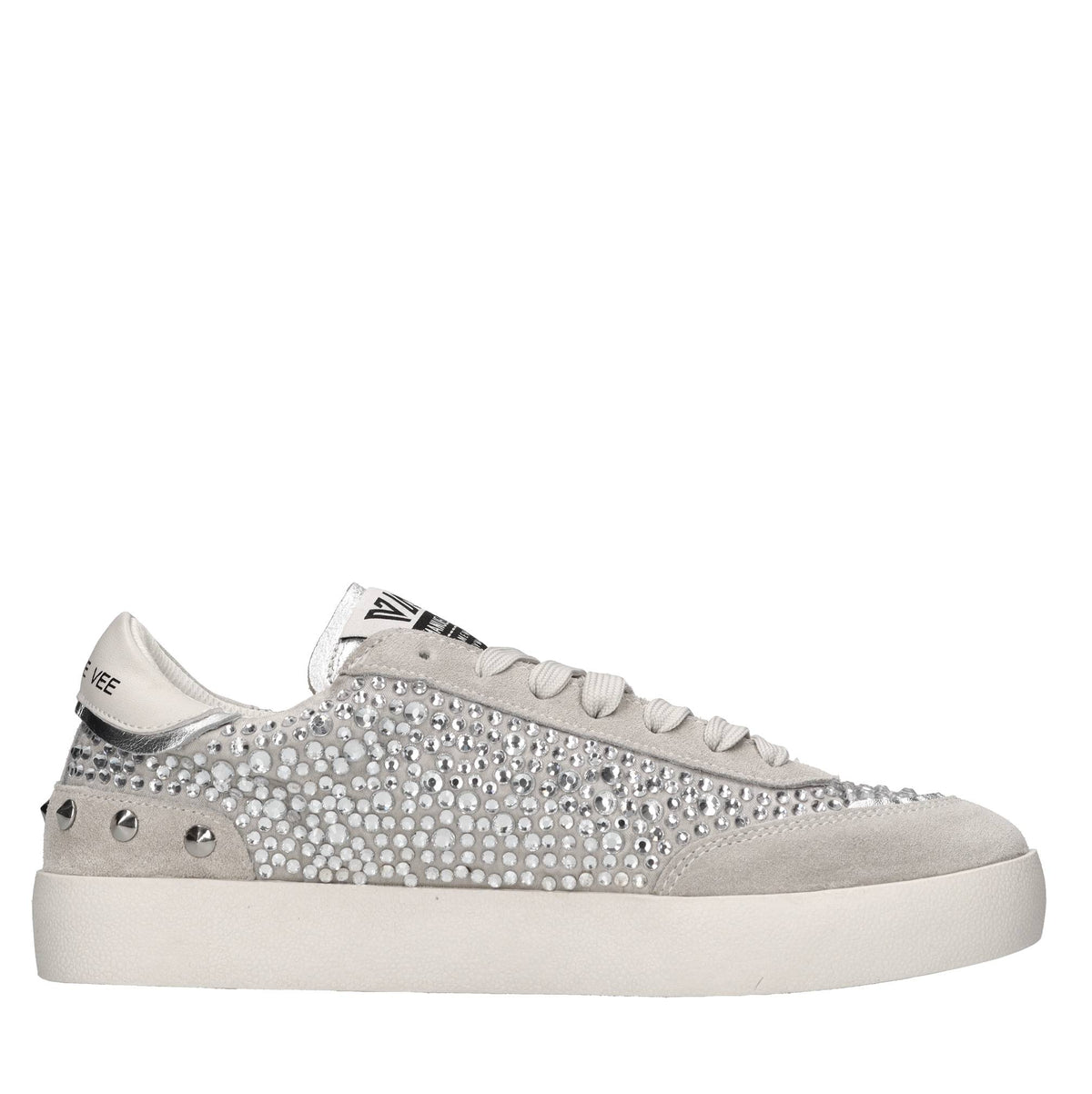 Sneakers in pelle, camoscio e tessuto 