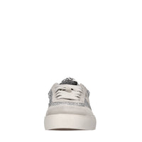Sneakers in pelle, camoscio e tessuto 