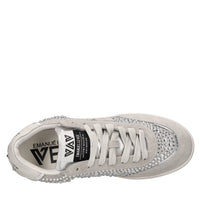 Sneakers in pelle, camoscio e tessuto 