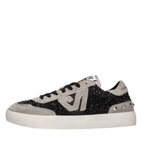Sneakers in pelle, camoscio e tessuto 