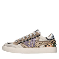 Sneakers in pelle e cavallino 