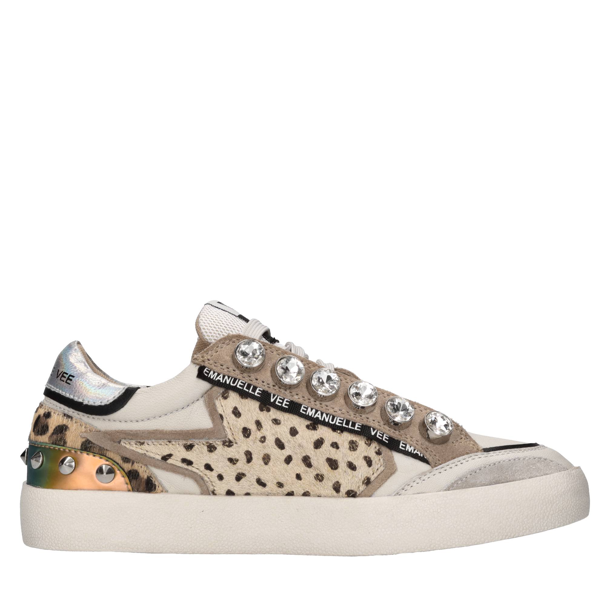 Sneakers in pelle e cavallino 