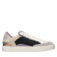 Sneakers in pelle ed ecopelliccia 