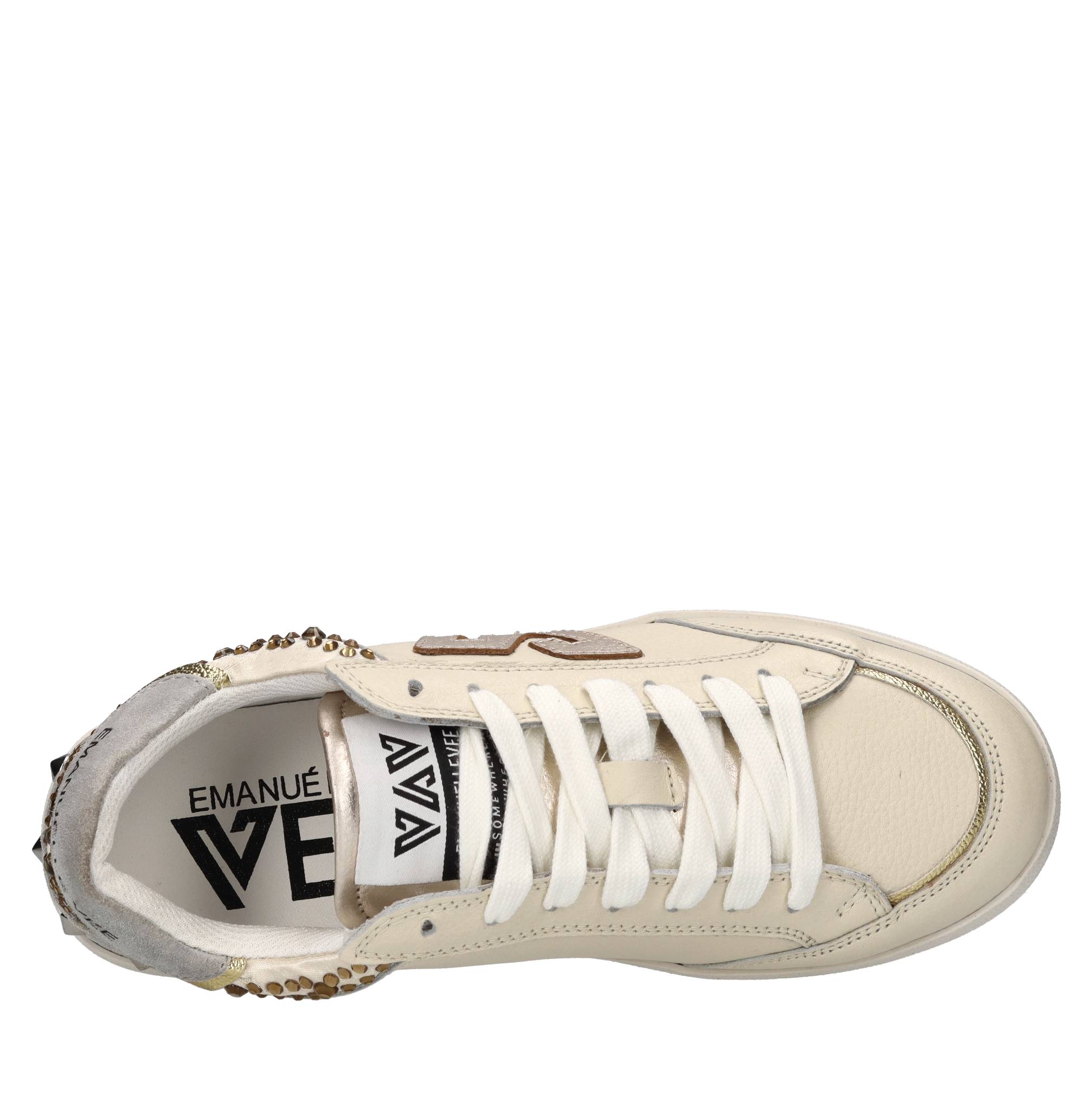 Sneakers in pelle, camoscio e tessuto 