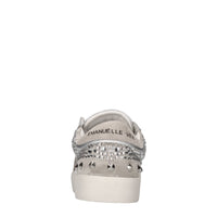 Sneakers in pelle, camoscio e tessuto 